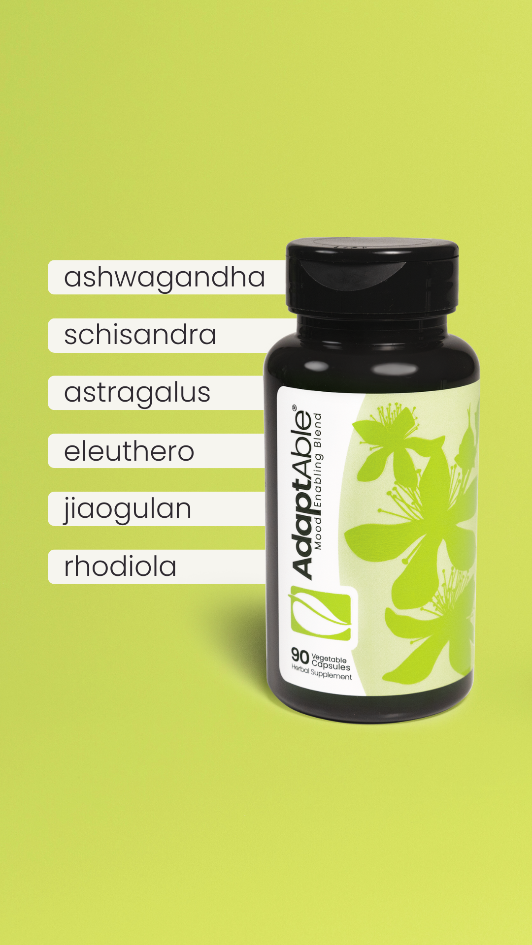 Adaptable 90 by Solle Naturals ashwagandha schisandra astragalus