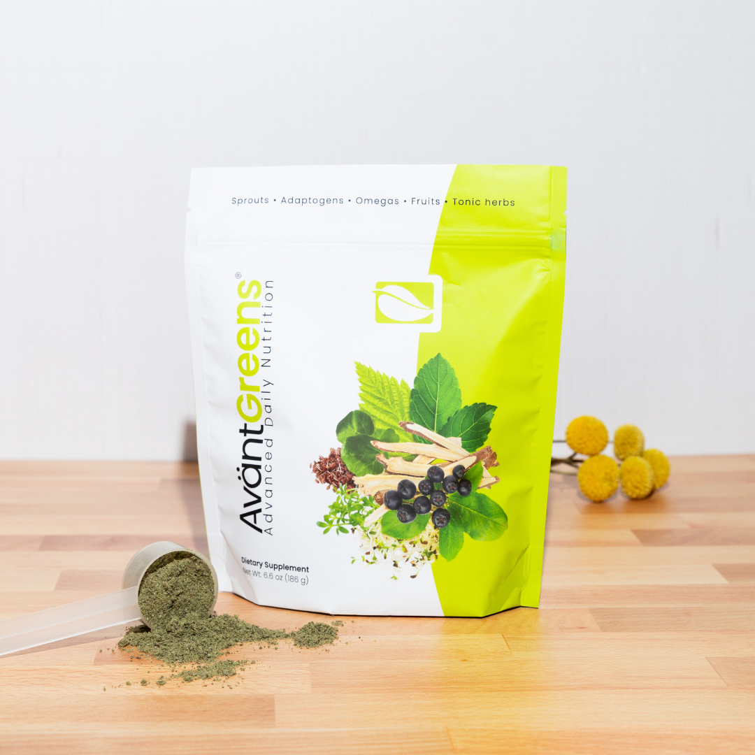 AvantGreens by Solle Naturals Sprouts Adaptogens Omegas Fruits 